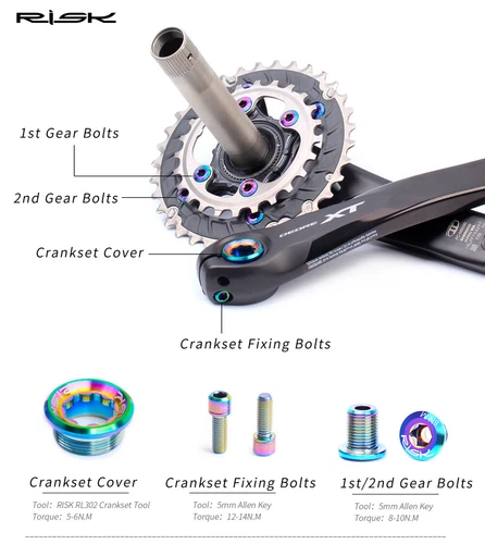 Titanium Alloy Shifters Brake Fixing Bolts Screws Set for M7000 M8000 - Picture 3 of 24