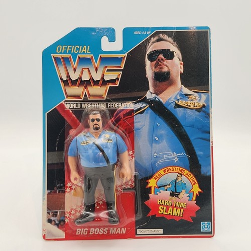 1990 Hasbro WWF Big Boss Man Vintage Action Figure...