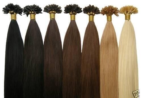 50 100 150 EXTENSIONS POSE A CHAUD CHEVEUX 100% NATURELS REMY HAIR 49 CM 0.5G 1G - Afbeelding 1 van 10