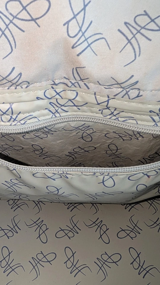 Maleta Bolso de Fin de Semana para Pasar la Noche Diane Von Furstenberg Vintage Azul Marino Gris  Foto 4 de 4