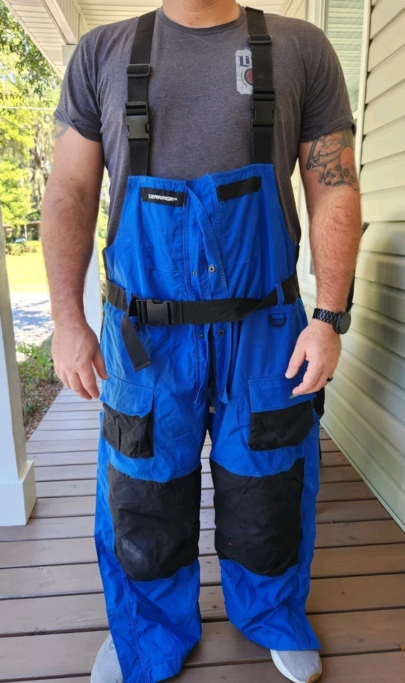 Icearmor Clam Corp, Equipo de Pesca en Hielo, CHAQUETA Y BABEROS, Azul Real/Negro 3XL Foto 3 de 4