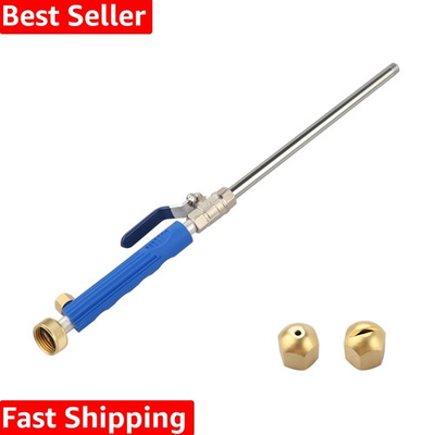 #ad High Pressure Hydro Jet Wand with Dual Spray Tips Blue Power Washer Attachment $37.99