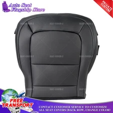 For 2015 - 2022 GMC Canyon Front Driver Passenger Bottom Seat Cover Black