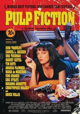 Pulp Fiction (v1) Poster Print Movie Picture Film Wall Art A1-A4