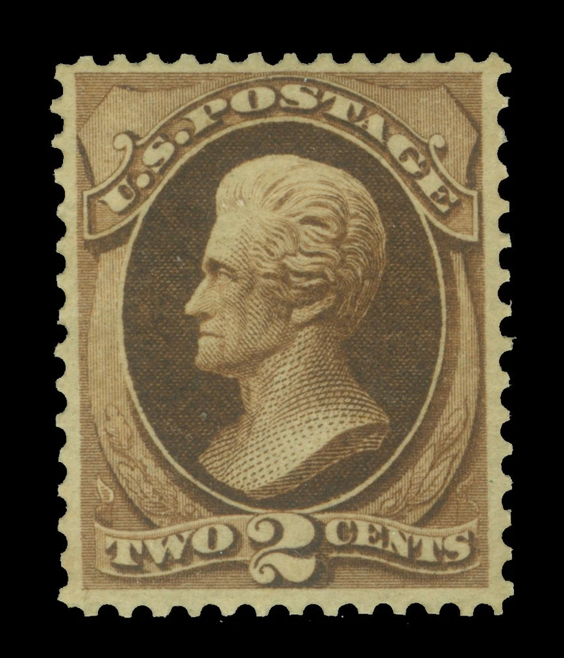 US 1873 Andrew JACKSON 2c brown Scott # 157 mint MH VF/XF w/cert. - Image 2 of 4
