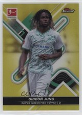 2021-22 Topps Finest Bundesliga Yellow Refractor 291/350 Gideon Jung #67 0jq7