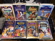 Disney Bundle Factory Sealed VHS Tapes Lot of 8 Assorted Masterpiece and Classic