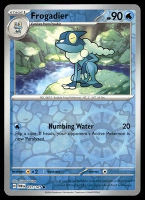 Pokemon Frogadier 057/167 Twilight Masquerade 3 Card Lot Reverse Holo