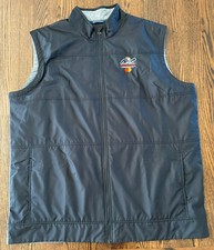 ARNOLD PALMER INVITATIONAL mens size 3XT Cutter & Buck black gray GOLF VEST NWOT