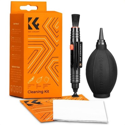 Objektiv Reinigungsset 3er für DSLR Kamera Filter Handy mit Lenspen Pinsel