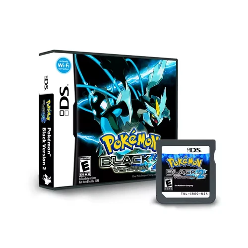 Pokemon Black 2 Nintendo DS Cartridge + Game Box - Tested and Working