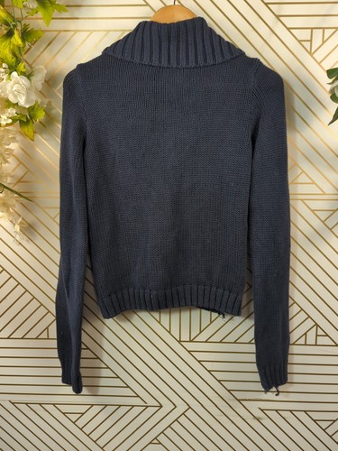 BRANDY MELVILLE Women's Cotton Knit LIZZIE Ful Zip Sweater Jacket Size XS/S READ - Picture 8 of 8