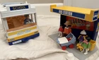 Playmobil 3782 Family Bus Vintage 1990s Mostly Complete Missing 1 Figure
