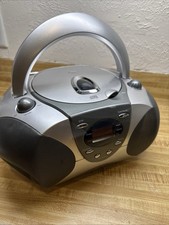 Vintage CD Player Boombox AM/FM Radio  Tested Working   No Cord   Dented Speaker