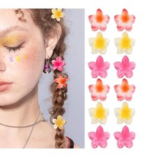 Small Flower Hair Claw Clips, 12PCS 1.18" Cute Mini Claw Clips for Women/Girl...