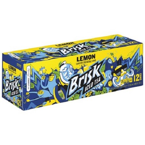 Brisk Lemon Iced Tea 12 Pack of Cans