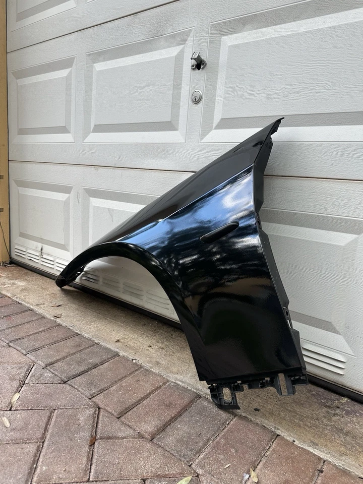 07-13 OEM BMW E92 E93 328 330 335 Left Driver Side Fender Panel Black 668 - Image 4 of 4