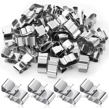 50 Pcs Trailer Frame Wire Clips Stainless Steel Clips Metal Cable Clips 22.5 ...