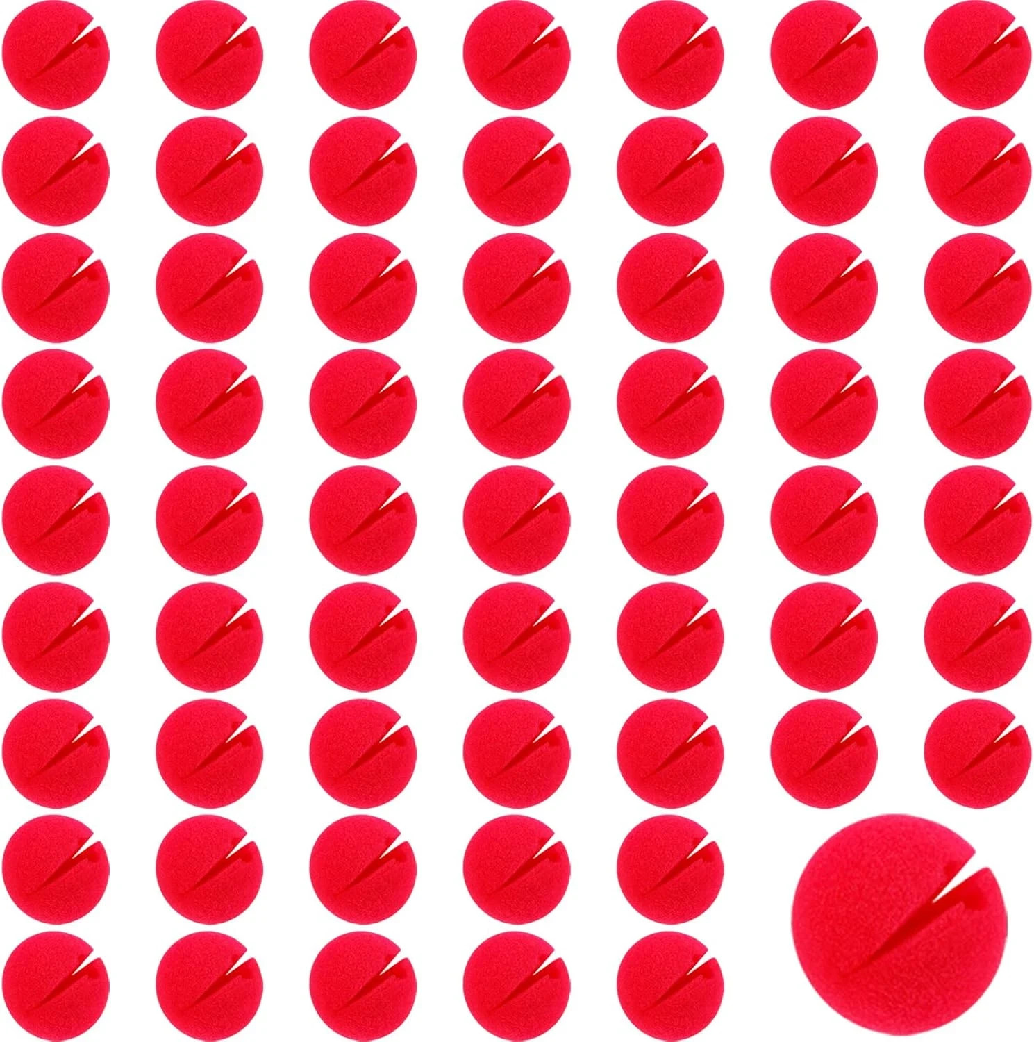 60 Piezas Narices de Payaso Rojo Cosplay Narices Espuma Narices de Circo para Halloween Navidad