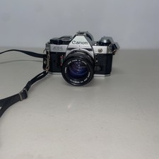 Canon AE-1 Black 35mm Film Camera 50mm f/1: 1.4S.C. Lens JAPAN