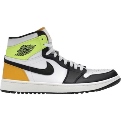 Air Jordan 1 Retro High G White University Gold Volt Black DQ0660-105