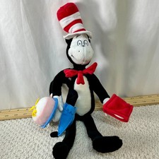 Cat in The Hat Dr. Seuss Plush Stuffed Animal Toy No Sound Poseable
