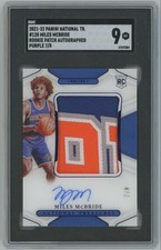 2021-22 Panini National Treasures PURPLE FOTL Miles McBride Rookie Auto Patch /8