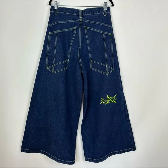 Vintage GAT Jeans Size 32 Baggy Flare Rave Pants JNCO Y2K 90s