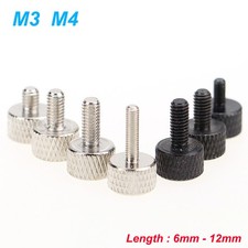 Knurled Thumb Screw Round Head Head Grip Knob Adjustment Screws Carbon Steel