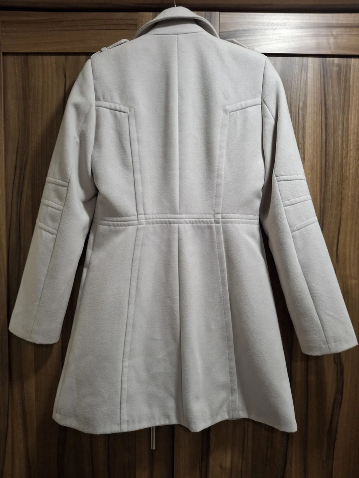 Wallis Women's Coat Longline Asymmetric Zip Up Closure Size 10 - Image 3 of 4