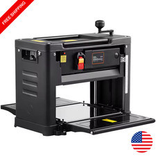 13" Benchtop Thickness Planer 15A 1800W Two-Blade Woodworking Tool