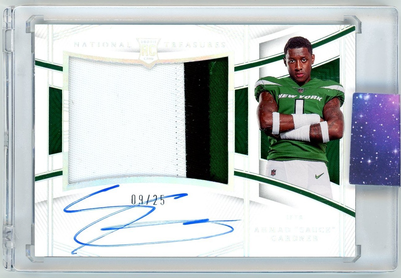 Sauce Gardner Panini National Treasures Rookie Treasures Autograph Relic #ASG Hidden Treasure