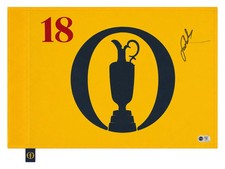 JORDAN SPIETH SIGNED UK OPEN 2017 GOLF WINNER PIN FLAG (ACG CERT AG135934)