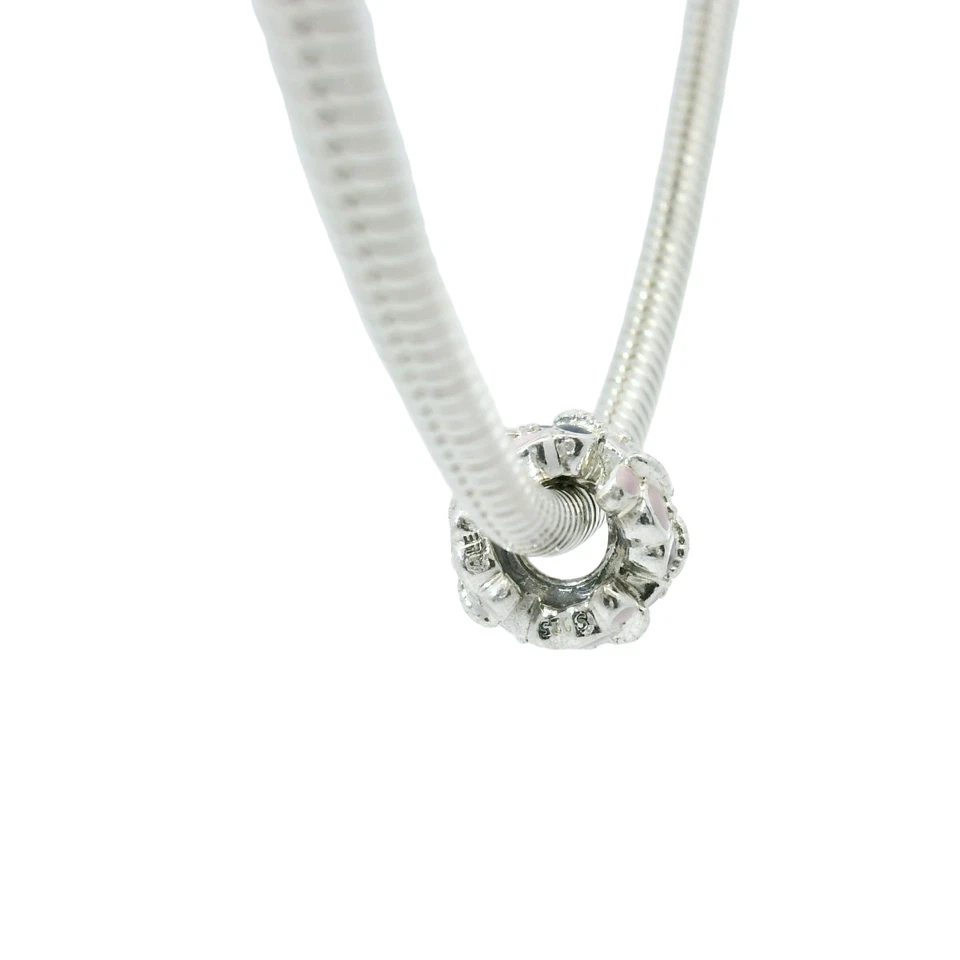 Genuine PANDORA 797870ENMX Silver Pink & Blue Enamel Butterflies Spacer Only - Image 4 of 4