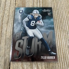 2025 Panini Absolute #20 Tyler Warren (RC) - By Storm - Indianapolis Colts