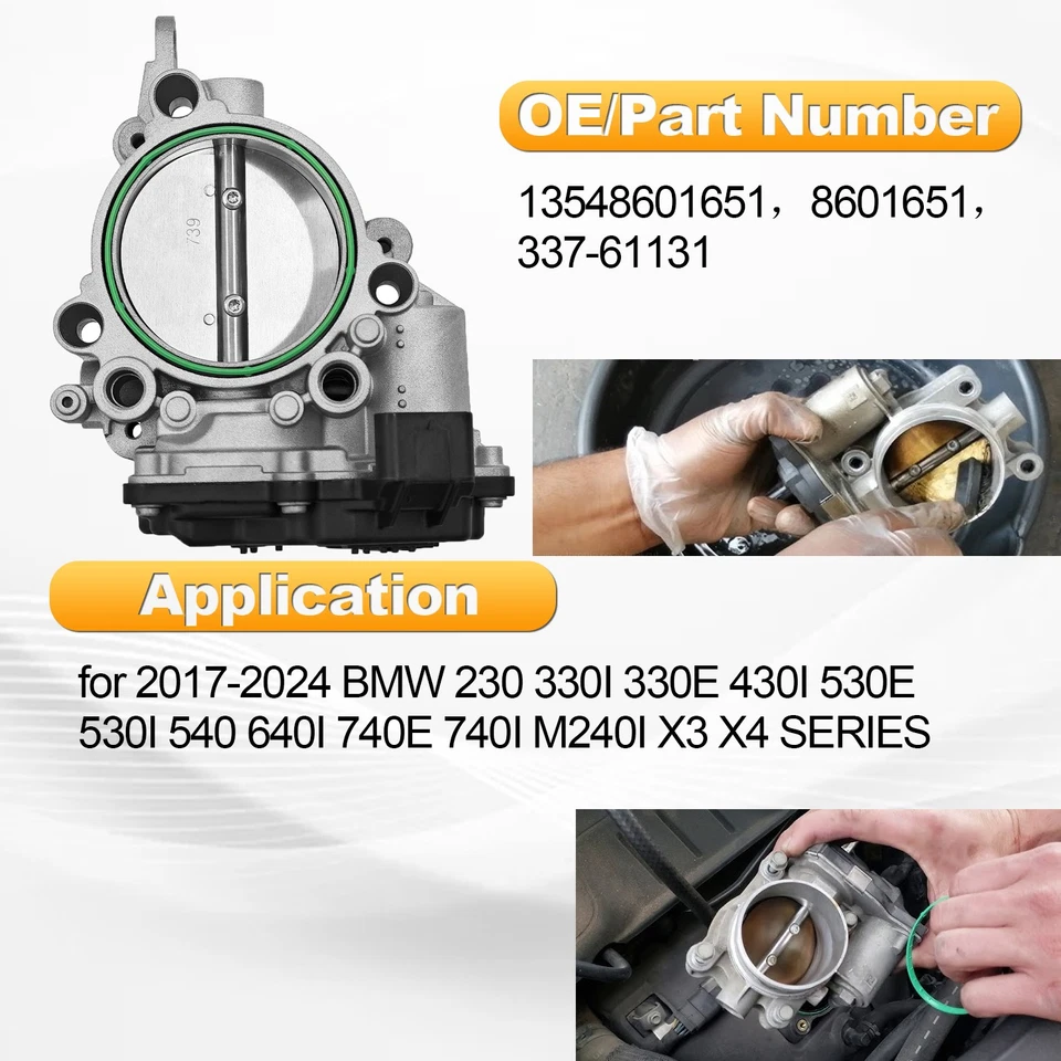 Válvula electrónica del cuerpo del acelerador para BMW X3 X4 Z4 340i 230i 330E 430i 530i 8601651 Foto 2 de 4