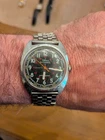 1977 Timex Viscount 461701 Automatic Vintage Watch, Crosshair Dial