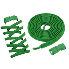 8 Pack Elastic Tieless Shoe Laces for Adults Sneakers, Green