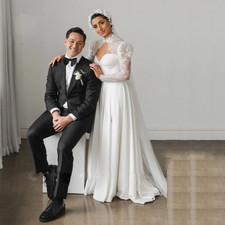 High Slit A Line Wedding Dresses for Women Lace Jacket Sweetheart Bridal Gowns