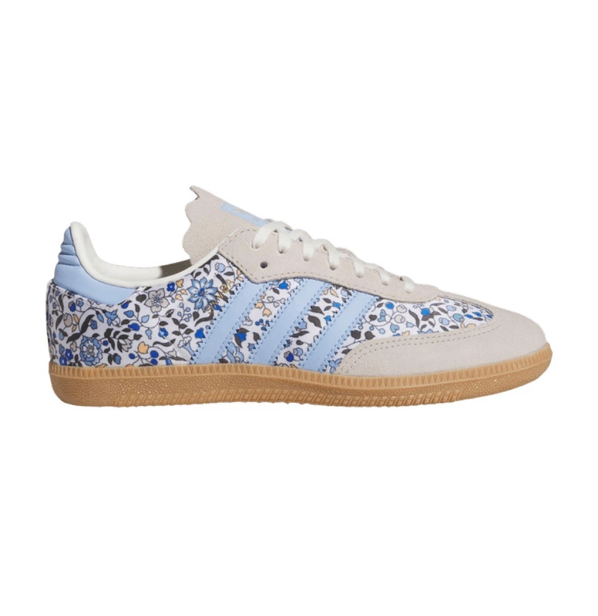adidas gazelle silver green womens adidas Kids' Grade School Samba OG Shoes, Size 7, White/Blue main image 0