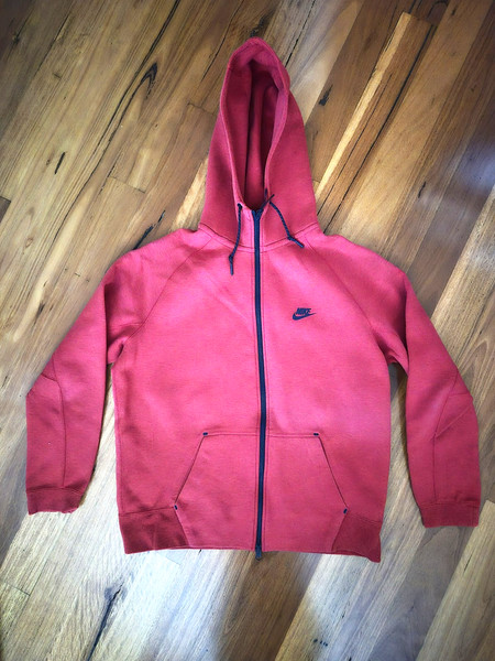 Men Nike Hooded full zip red jacket Size L large