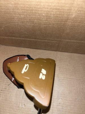 Intech Golf Club #2 Poop Emoji Mallet Putter, 35'' With Cover