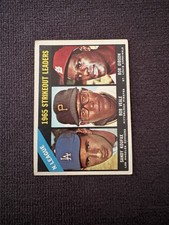 1966 Topps Baseball-NL Strikeout Leaders Bob Gibson/Sandy Koufax/B.Veale #225 VG