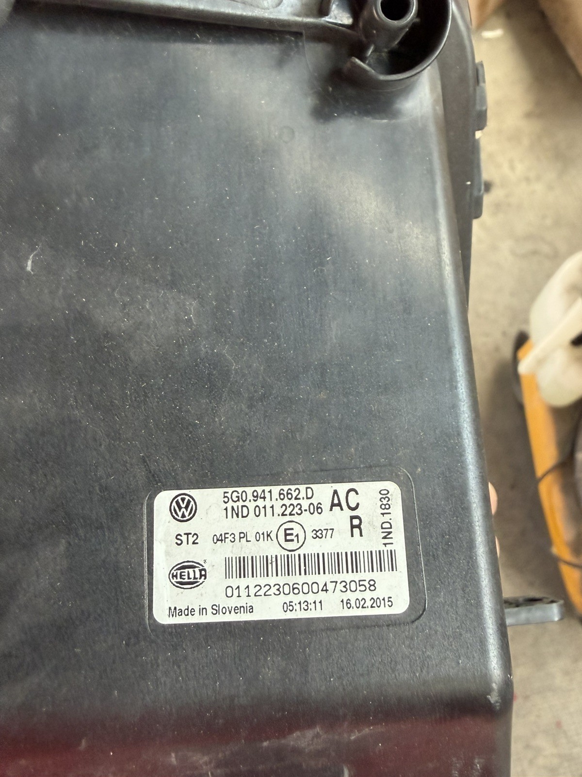 Faro Fendinebbia ANT/DX VW passat 2010-2014