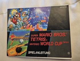 Nintendo NES 3-in-1 Super Mario Bros., Tetris, World Cup mit Anleitung