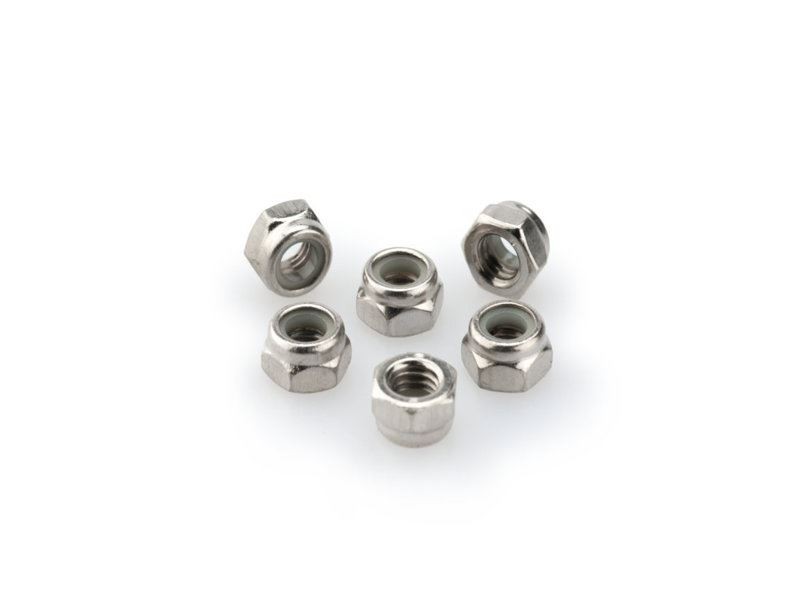 Puig Silver M5 Locknuts x 6