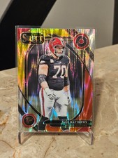 2024 Panini Select Football Red & Yellow Shock Prizm Club Jake Matthews #264