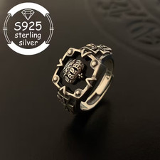 925 Sterling Silver Ring, Vintage Fashion Crown Ring