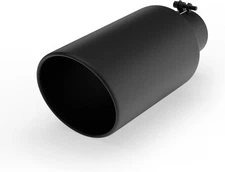 Richeer 4 to 7 inch Exhaust Tip, 4" Inlet 7” Outlet 15” Overall Length Stainl...
