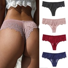 Women Sexy Underwear Thongs Knicker Ladies Lace Panties Brief G-String Multipack